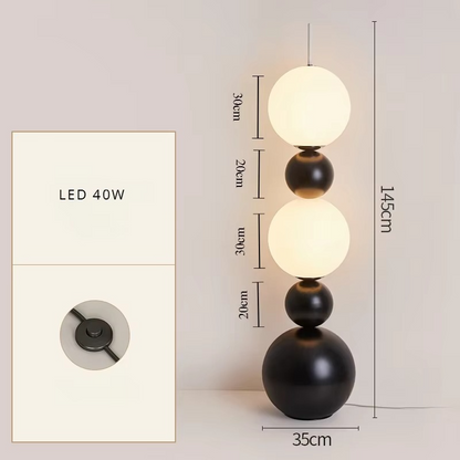 Lampadaire Designer Sculpturale Nordique