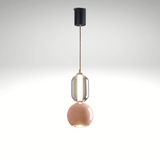 Suspension Luminaire Nordique En Verre et Fer