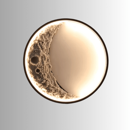 Applique Murale Lune 3D Ambre