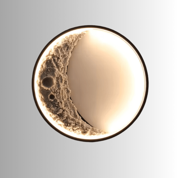 Applique Murale Lune 3D Ambre