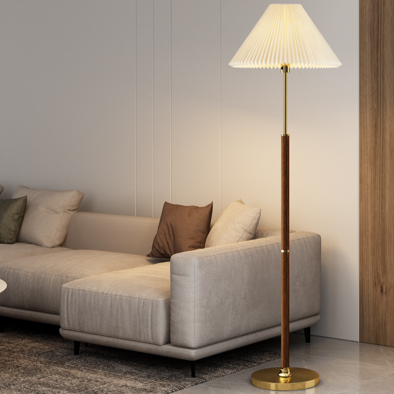 Lampadaire Origami Intemporel en Papier de Riz