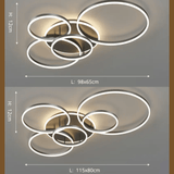 Plafonnier Anneaux LED