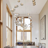 Suspension Luminaire Verre Nuage Soufflé