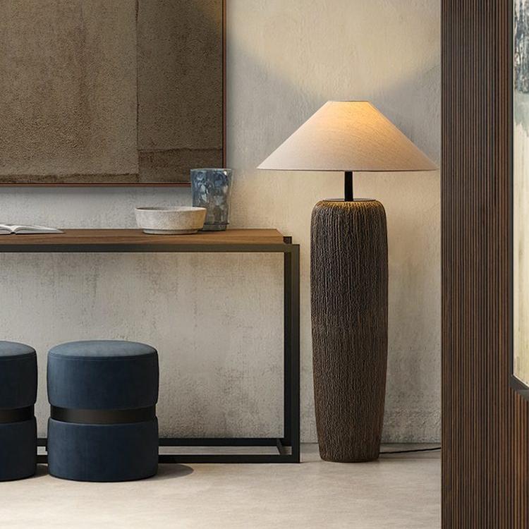 Lampadaire Bois Vieilli Authentique