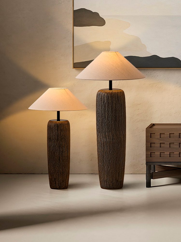 Lampadaire Bois Vieilli Authentique