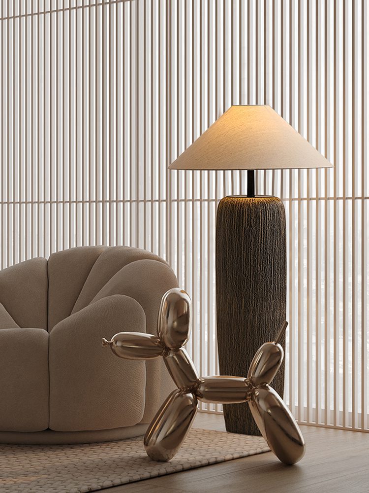 Lampadaire Bois Vieilli Authentique