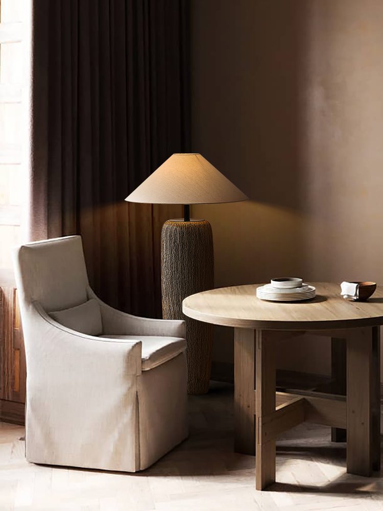 Lampadaire Bois Vieilli Authentique