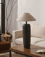 Lampadaire Bois Vieilli Authentique