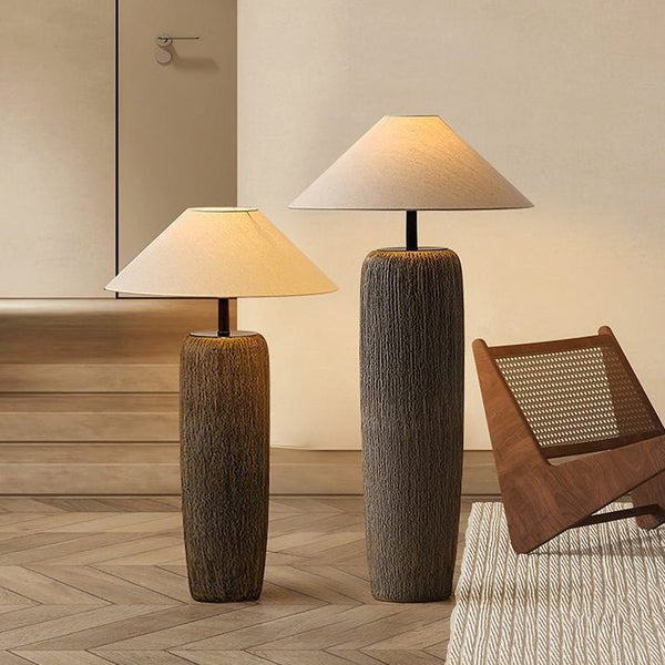 Lampadaire Bois Vieilli Authentique