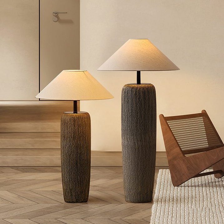 Lampadaire Bois Vieilli Authentique