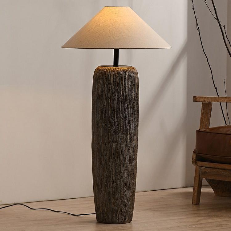 Lampadaire Bois Vieilli Authentique
