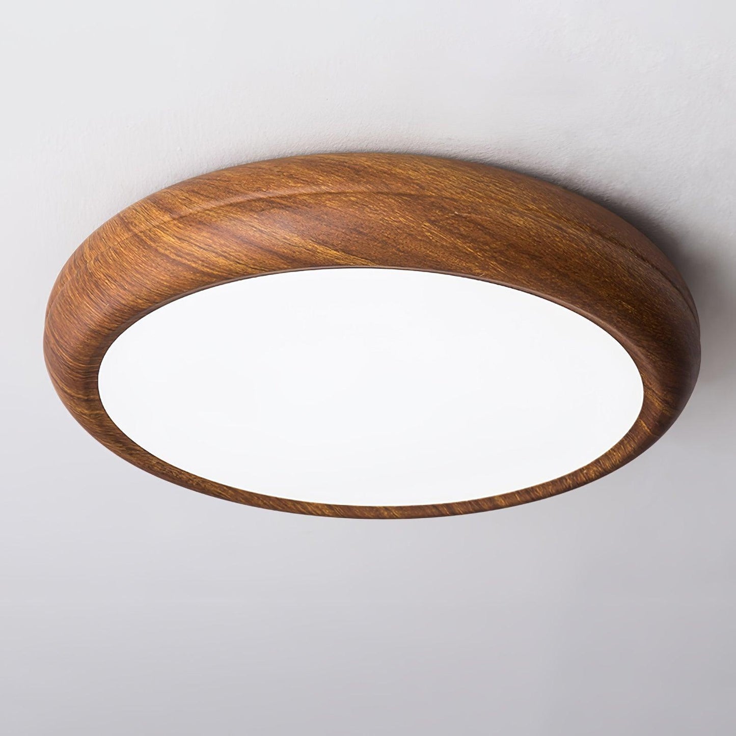 Plafonnier Rond en Bois