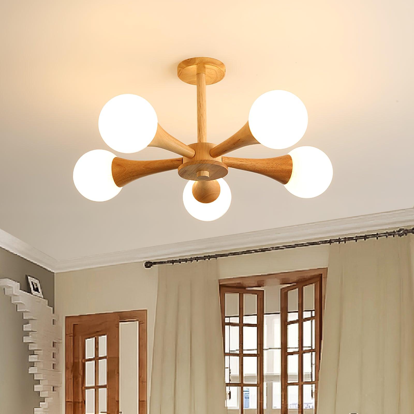 Lustre En Bois Style Japonais