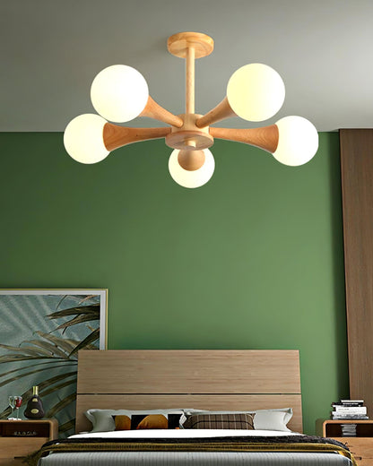 Lustre En Bois Style Japonais
