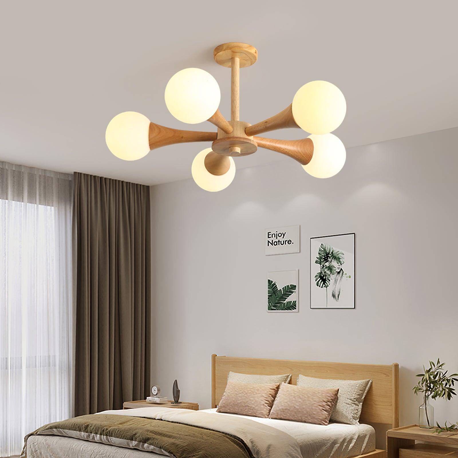 Lustre En Bois Style Japonais