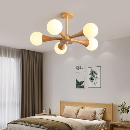 Lustre En Bois Style Japonais