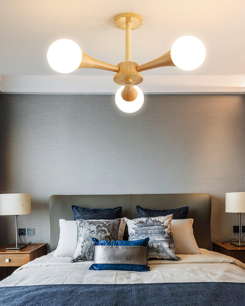 Lustre En Bois Style Japonais