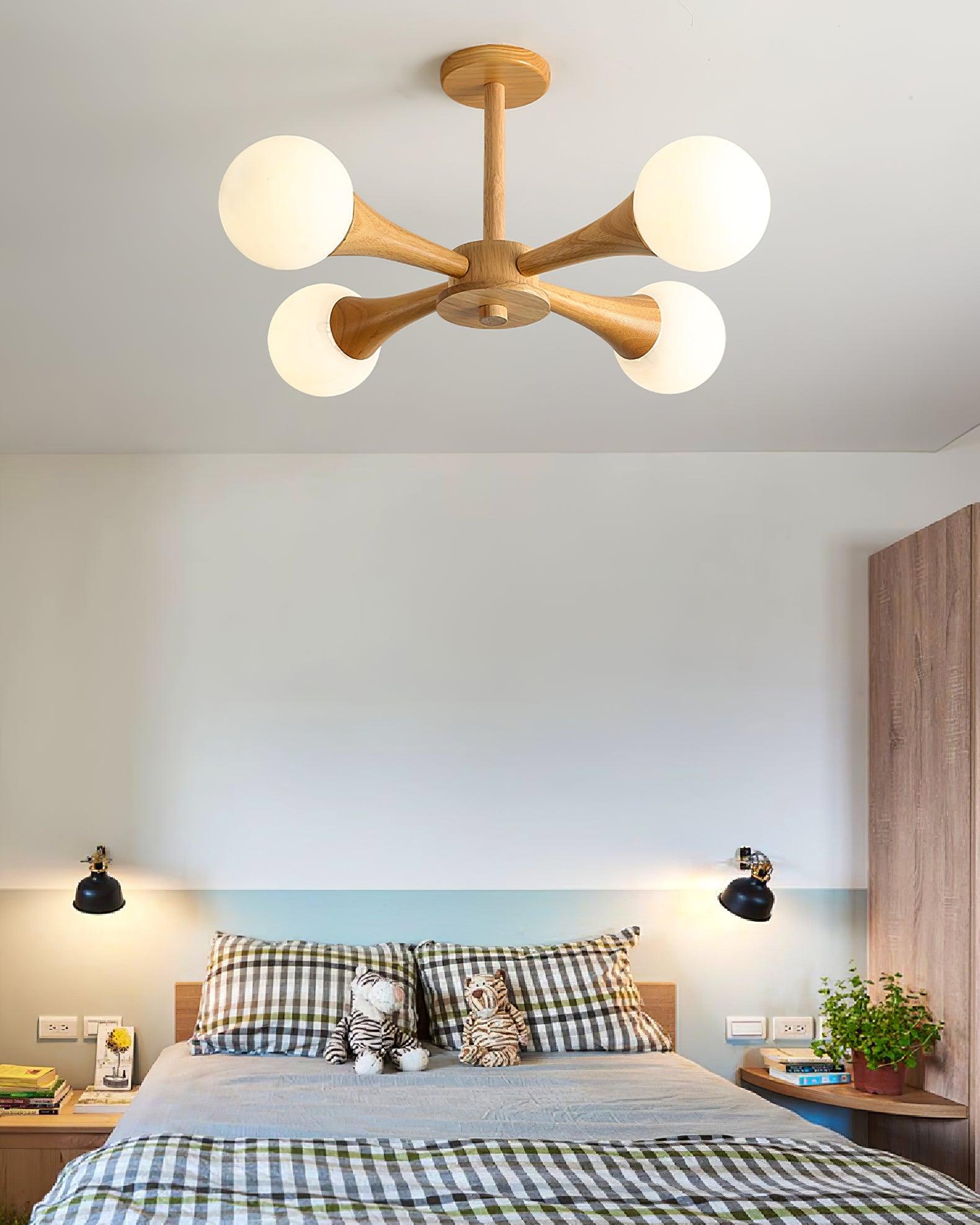 Lustre En Bois Style Japonais