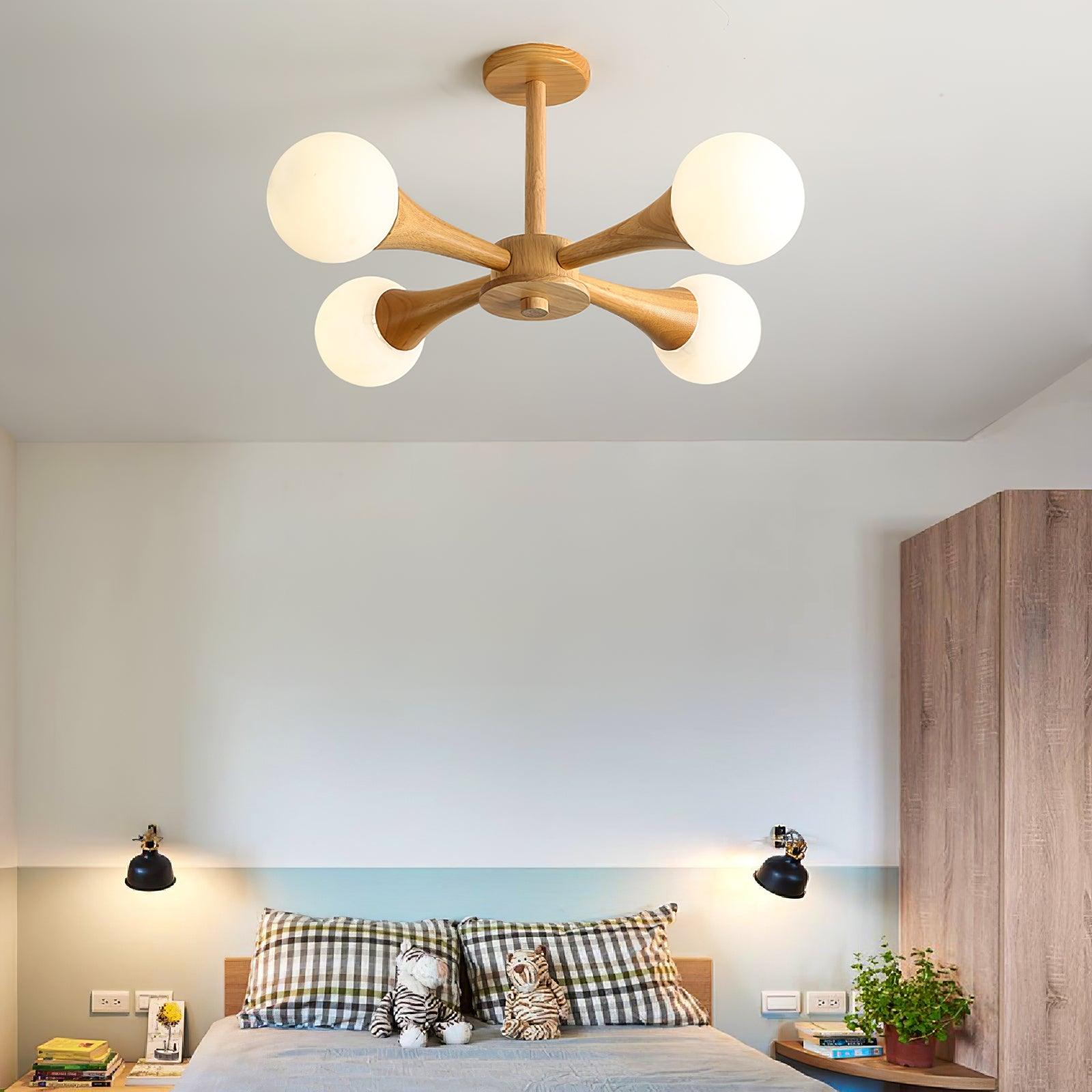 Lustre En Bois Style Japonais