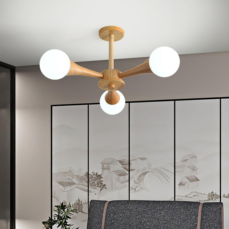 Lustre En Bois Style Japonais