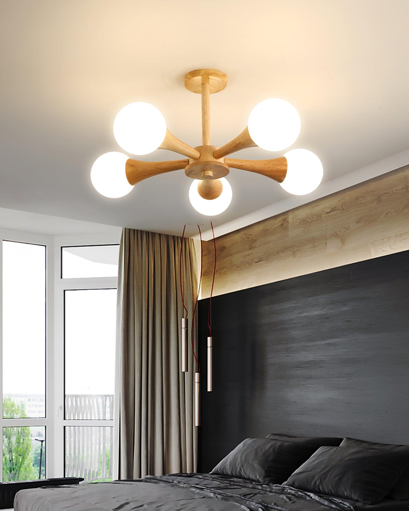 Lustre En Bois Style Japonais