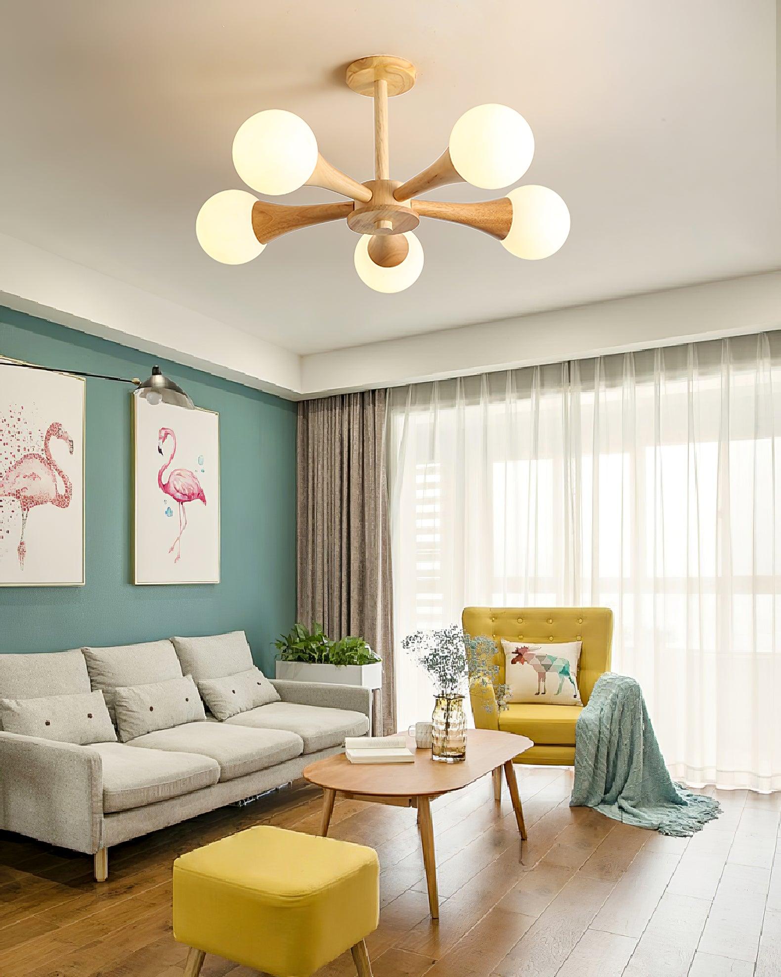 Lustre En Bois Style Japonais