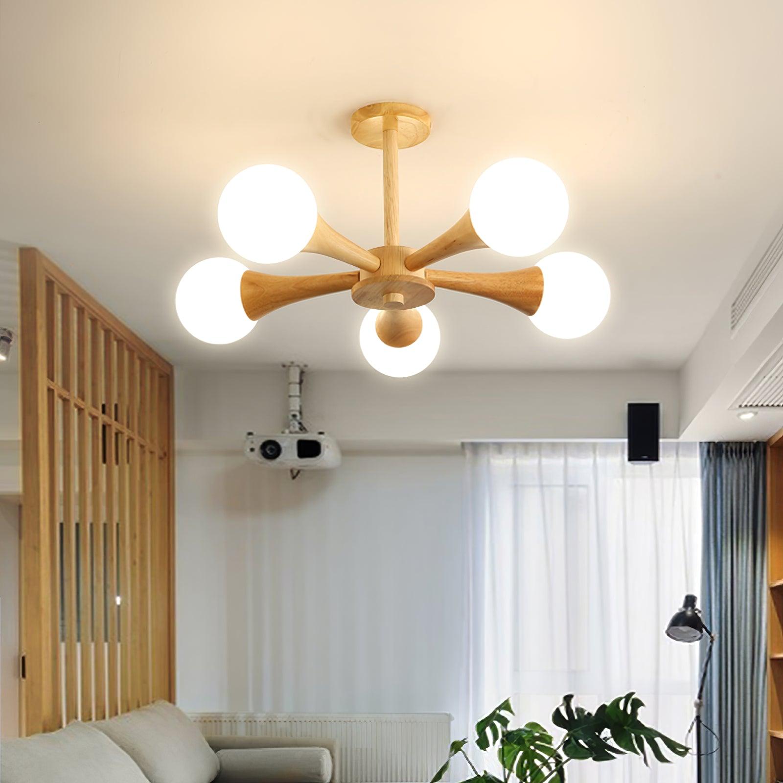 Lustre En Bois Style Japonais