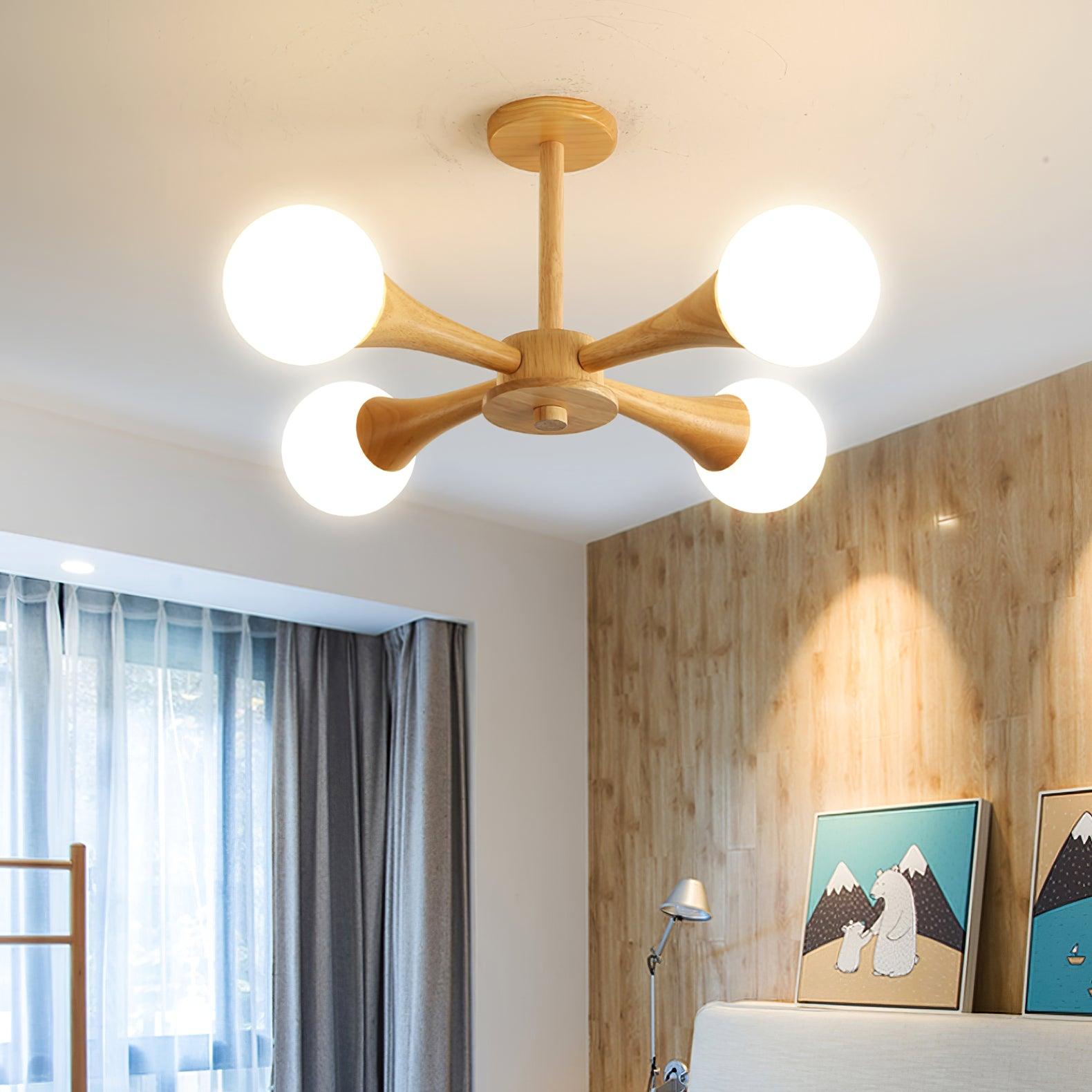 Lustre En Bois Style Japonais