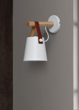 Applique Murale Conique en Bois Naturel