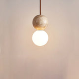 Suspension Lampe en bois ronde