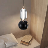 Suspension Luminaire Nordique En Verre et Fer