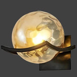 Applique Murale Boule En Verre Transparent Moderne