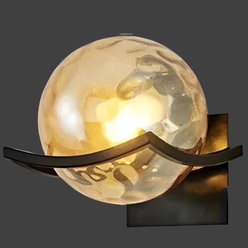 Applique Murale Boule En Verre Transparent Moderne