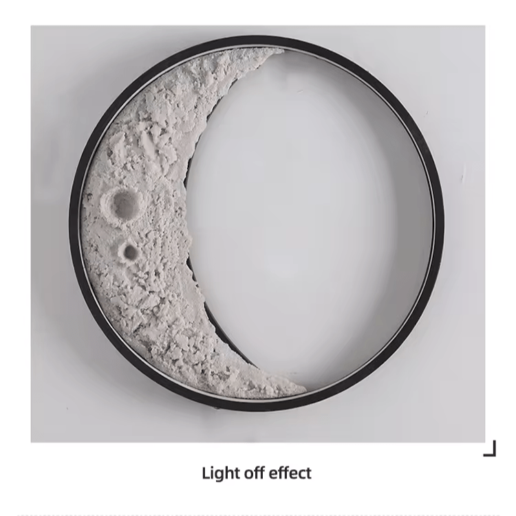 Applique Murale Lune 3D Ambre