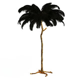 Lampadaire Plumes d’Autruche Scandinave