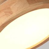 Plafonnier Rond en bois