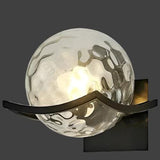 Applique Murale Boule En Verre Transparent Moderne