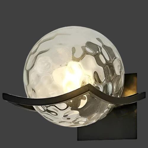 Applique Murale Boule En Verre Transparent Moderne
