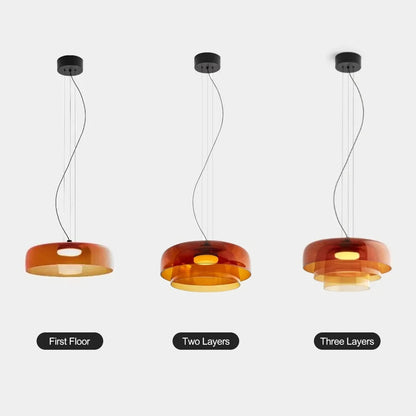 Suspension Luminaire en verre