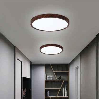 Plafonnier épurée en bois