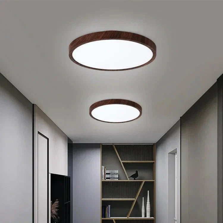 Plafonnier épurée en bois