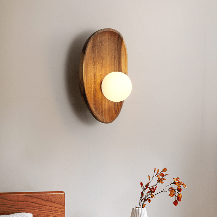 Applique Murale Nature Bois et Verre