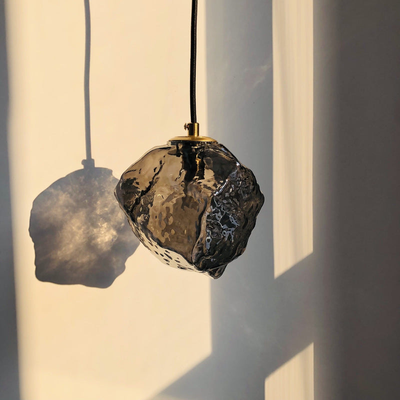 Suspension Luminaire Style Météorite Verre