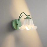 Applique Murale Fleur Vintage en Verre