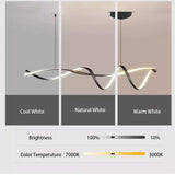 Lustre - Suspension Spirale Moderne LED Dimmable