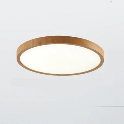 Plafonnier épurée en bois