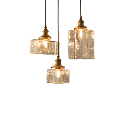 Suspension Luminaire Moderne Rétro Cubique