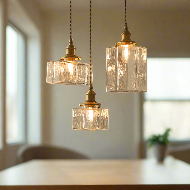 Suspension Luminaire Moderne Rétro Cubique