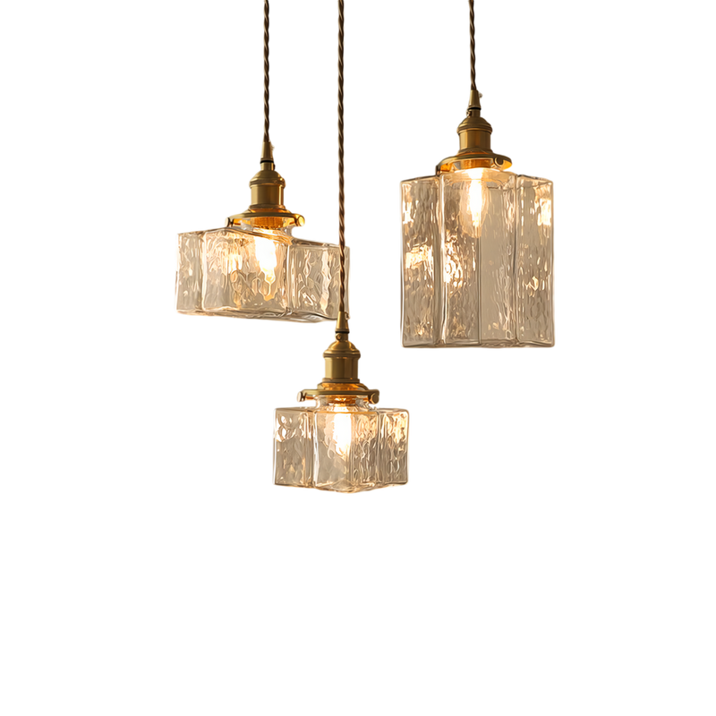 Suspension Luminaire Moderne Rétro Cubique