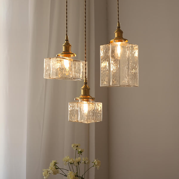 Suspension Luminaire Moderne Rétro Cubique